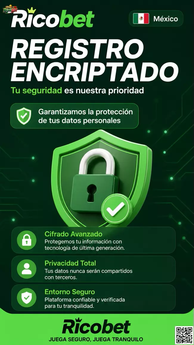 Registro protegido y privacidad de usuario Ricobet